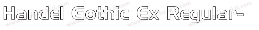 Handel Gothic Ex Regular字体转换